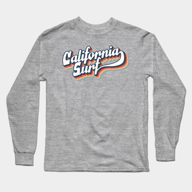 Retro California Surf typography Long Sleeve T-Shirt by SSSD